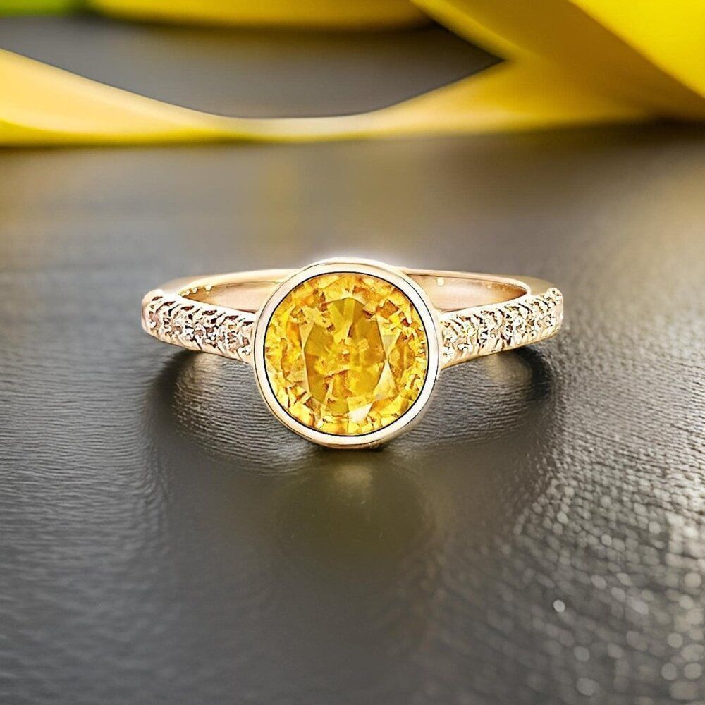 Natural Sapphire Diamond Ring 6.5 14k Y Gold 2.28 TCW Certified $4,950 311009